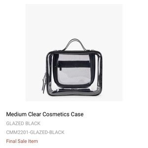 Calpak LIMITED EDITION clear cosmetic case